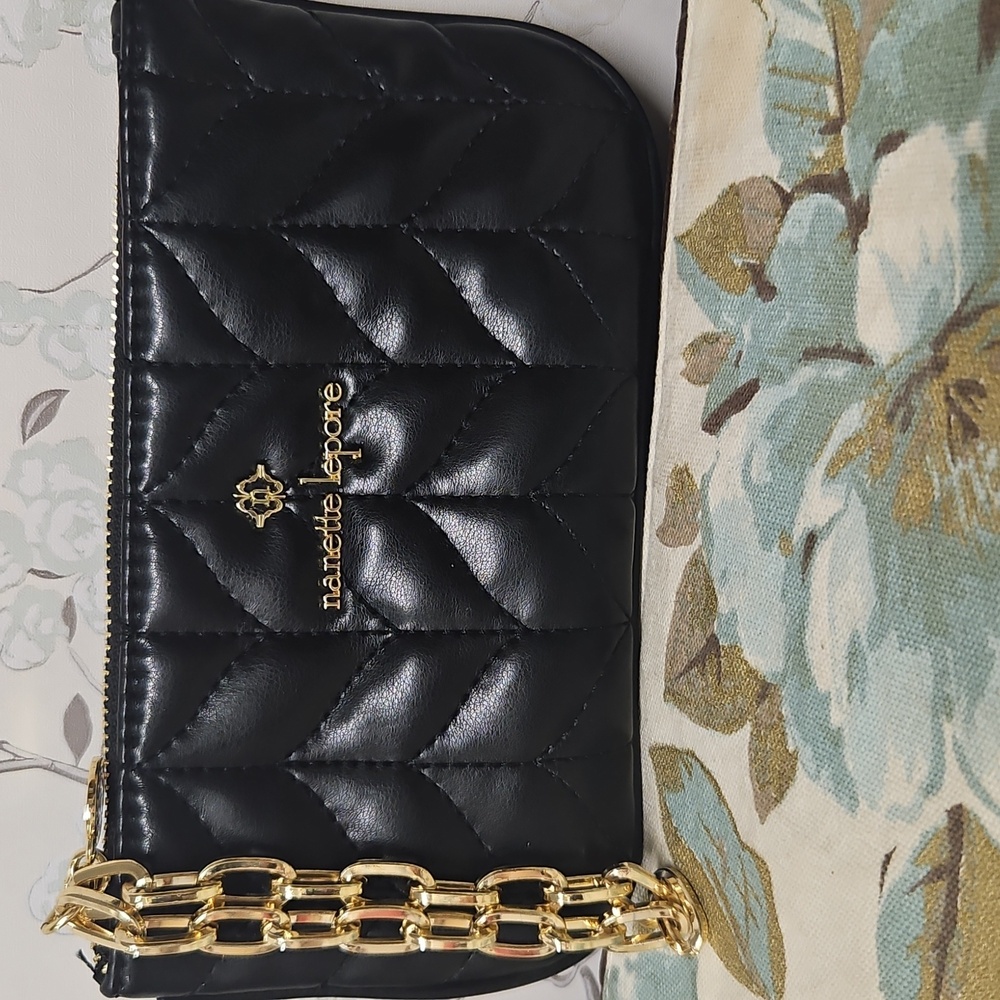 Nanette Lepore Black Quilted Women's Bag
